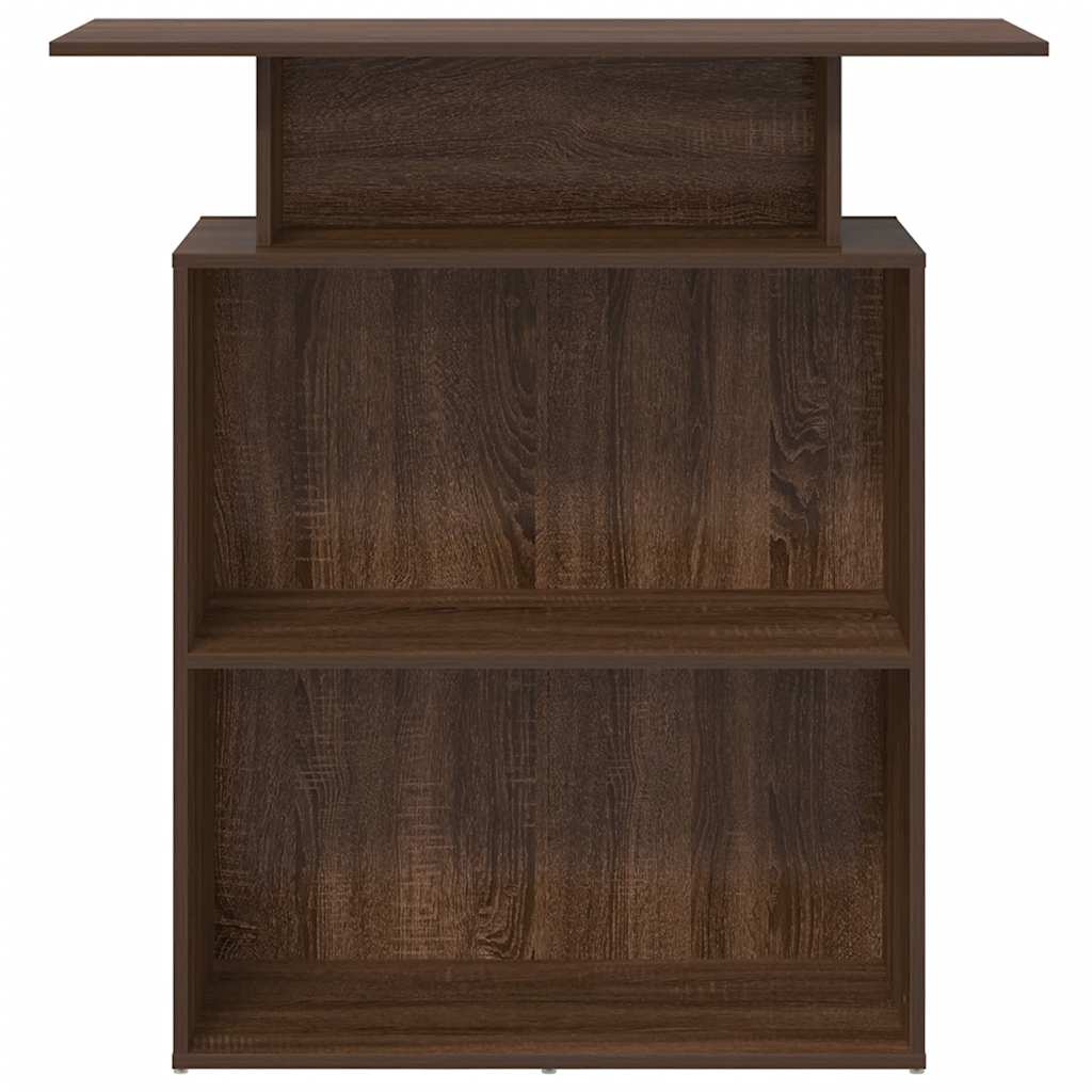 Receptiebalie 100X40X104 Cm Bewerkt Hout